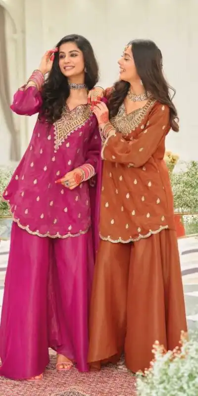 ST 243 Pink Color Natural Crep Salwar Suit with Embroidery Work. Wedding, Party, Festive, Best Price ₹2199. Delivery 4-6 Working Days. Shop now. | Casual Suits, Jump Suits, Creative suits, Designer Suits, Palazzo Suits, Party Wear Suits, Patiala Suits, Salwar suit, Straight Suits