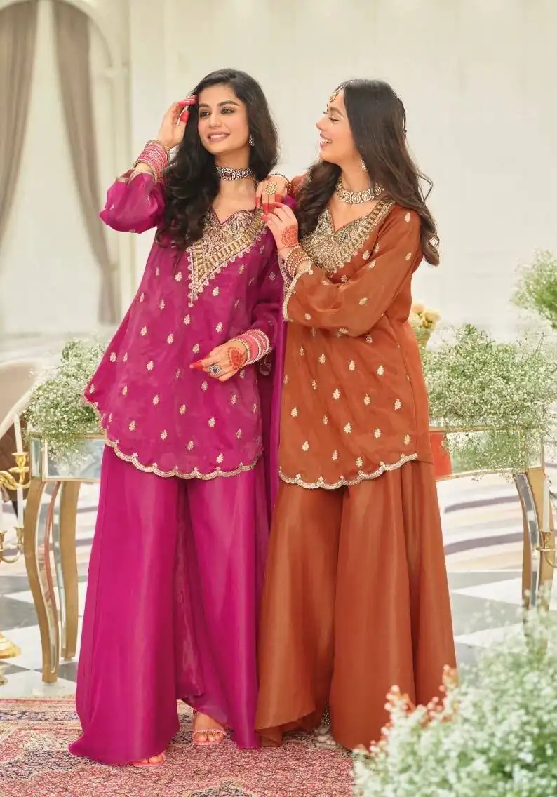 ST 243 Pink Color Natural Crep Salwar Suit with Embroidery Work. Wedding, Party, Festive, Best Price ₹2199. Delivery 4-6 Working Days. Shop now. | Casual Suits, Jump Suits, Creative suits, Designer Suits, Palazzo Suits, Party Wear Suits, Patiala Suits, Salwar suit, Straight Suits