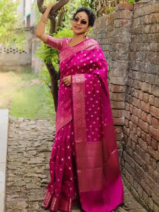 KP 7000 Pink Soft Lichi Silk Cloth Saree Perfect for Wedding, Party, Family Gatherings, Sangeet, Ethnic Day – . Festive Deal ₹1549. Delivery 4-6 Working | Creative Sarees, Bollywood Sarees, Designer Sarees, Embroidered Sarees, Ethnic Saree, Modern Digital sarees, Party Wear Sarees, Sarees