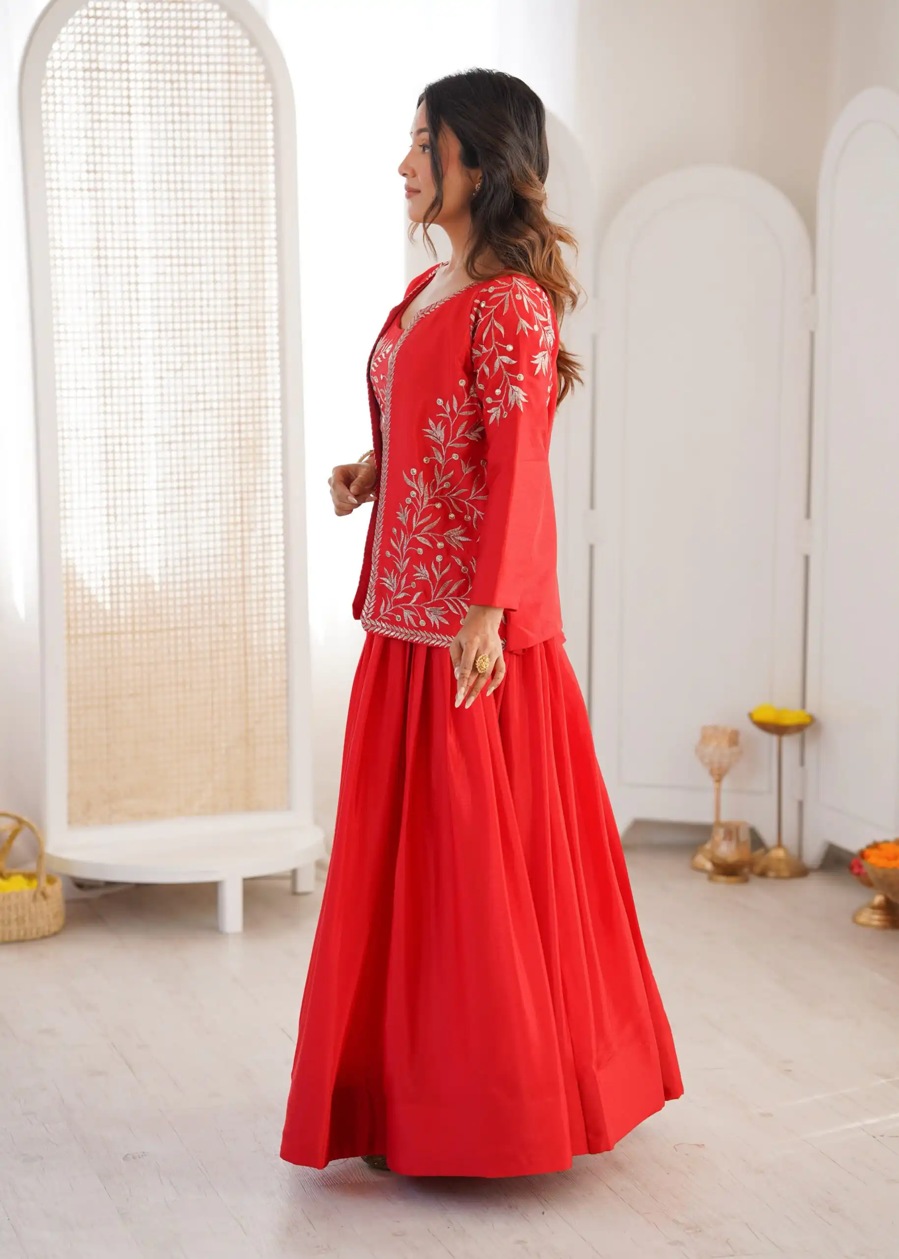 SP 67 Red Shiny Chinon Silk Sequence Work Lehenga Choli Perfect for Wedding, Party, Ganesh Chaturthi, Baby Shower, Makar Affordable Price ₹2199. /- | Bollywood Lehenga, Creative Lehenga, Designer Lehenga, Embroidered Lehenga, Lehenga, Party Wear Lehenga