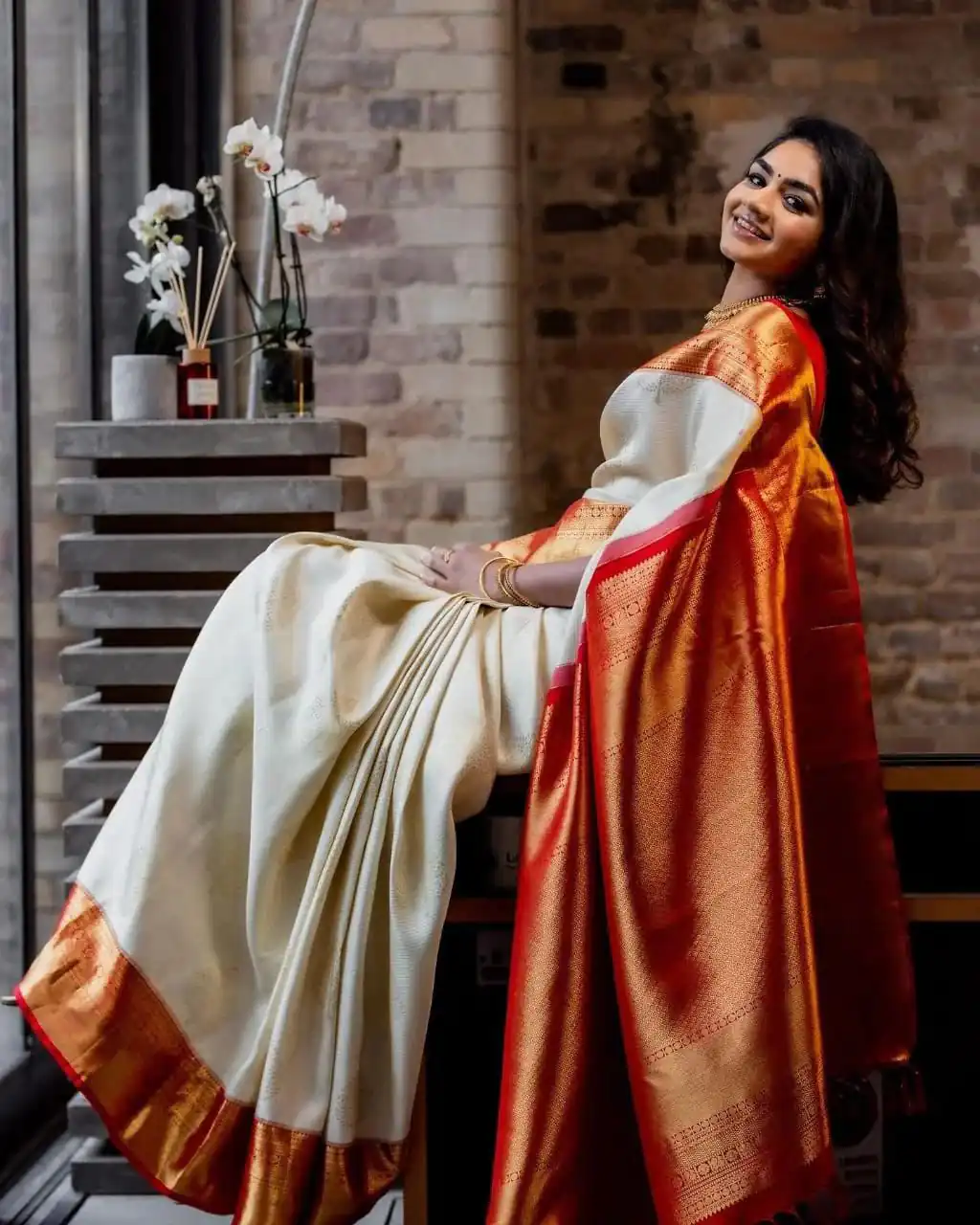 KPR 254 Cream Soft Lichi Silk Saree with Lace Work & Lace Border. Introductory Price ₹1449. Delivery 4-6 Working Days. Shop now. | Creative Sarees, Bollywood Sarees, Designer Sarees, Embroidered Sarees, Ethnic Saree, Modern Digital sarees, Party Wear Sarees, Sarees