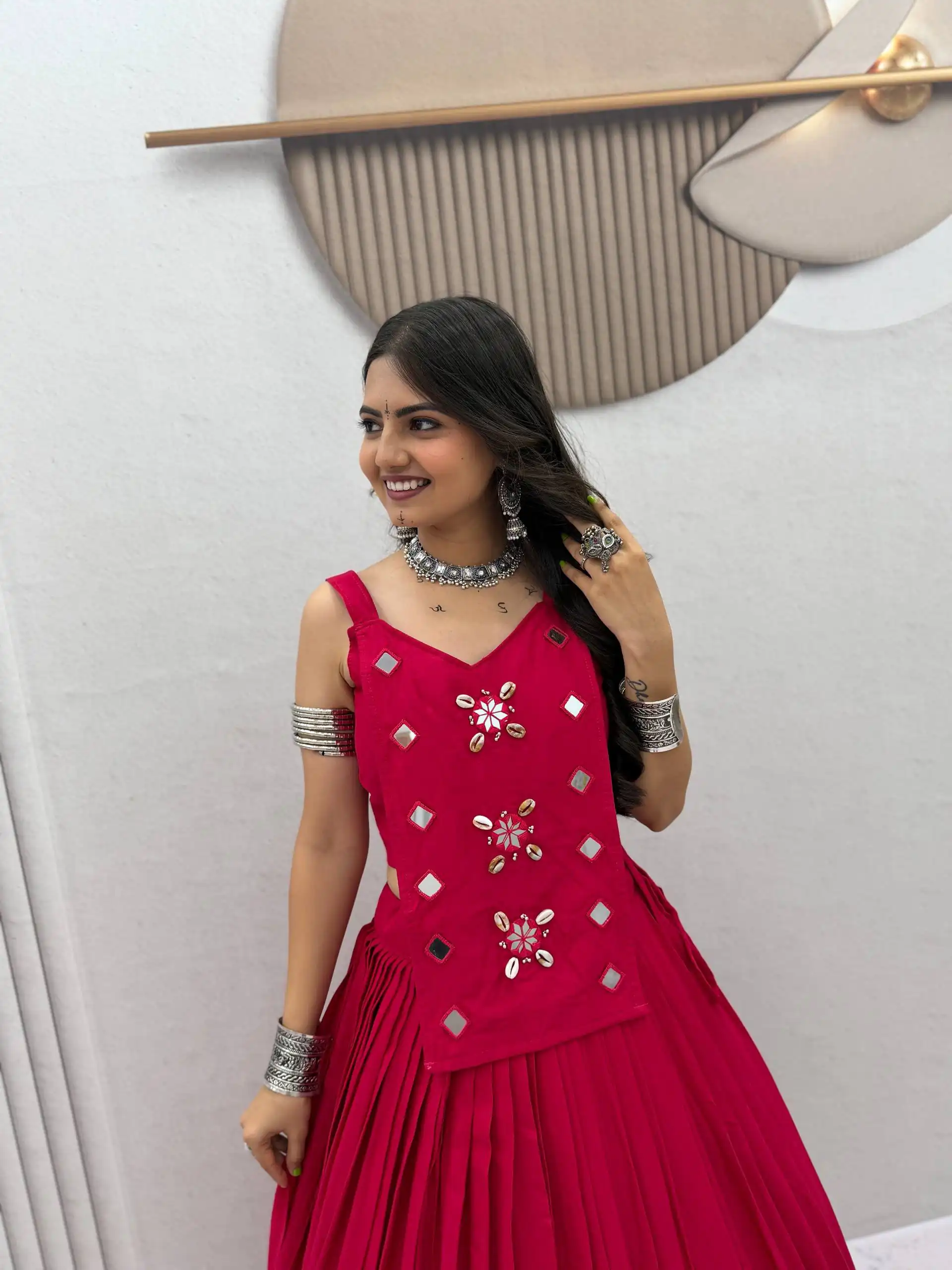 PC 581 Pink Color Pure Cotton Lehenga Choli with Cowrie Work. Festive Deal ₹2999. Delivery 4-6 Working Days. Online Shop now. | Bollywood Lehenga, Creative Lehenga, Designer Lehenga, Embroidered Lehenga, Lehenga, Party Wear Lehenga