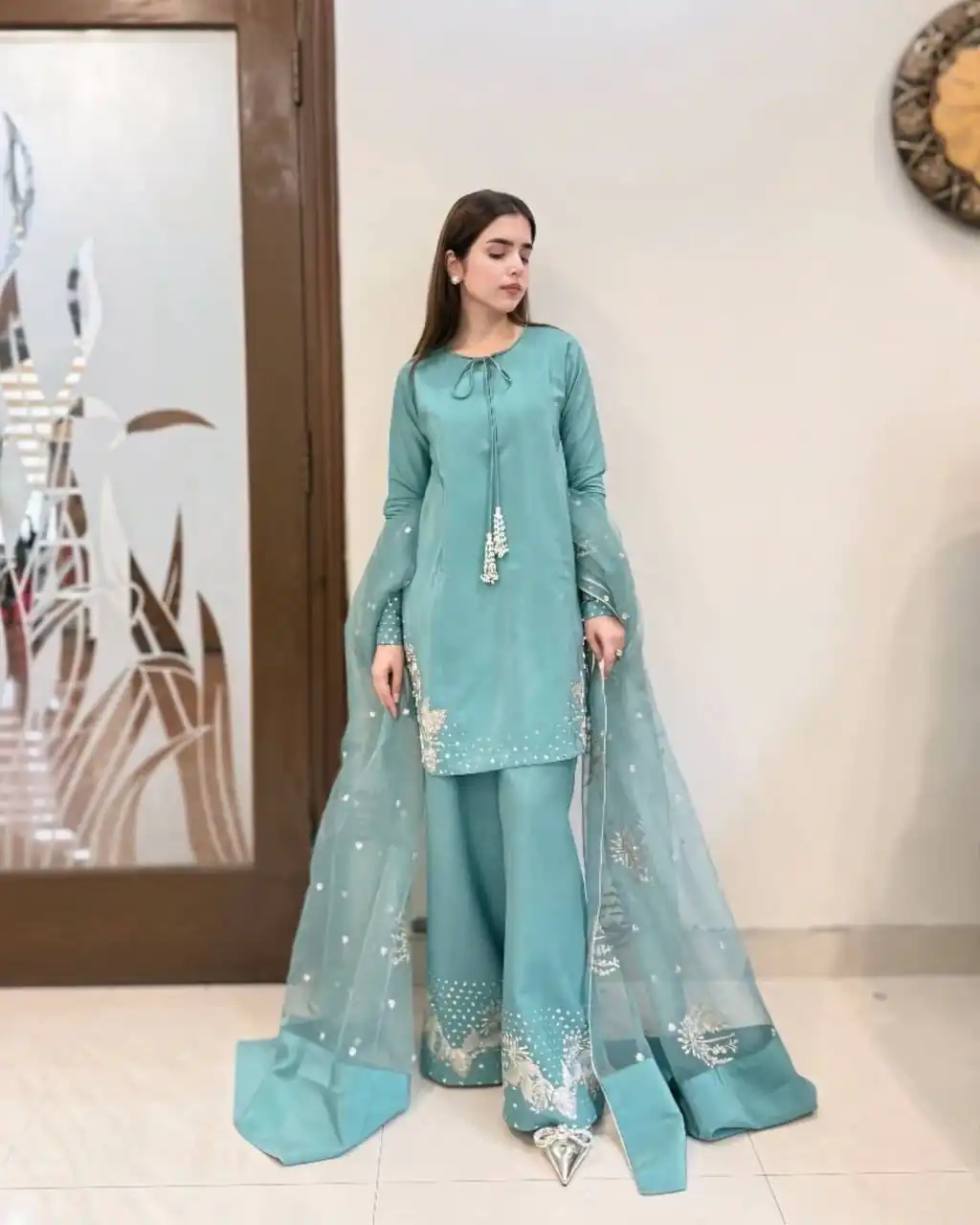 AD 202 Sky Blue in Color Natural Crepe Embroidery Work Salwar Suit . Affordable Price ₹1849. Delivery 4-6 Working Days. Shop now. | Casual Suits, Jump Suits, Creative suits, Designer Suits, Palazzo Suits, Party Wear Suits, Patiala Suits, Salwar suit, Straight Suits