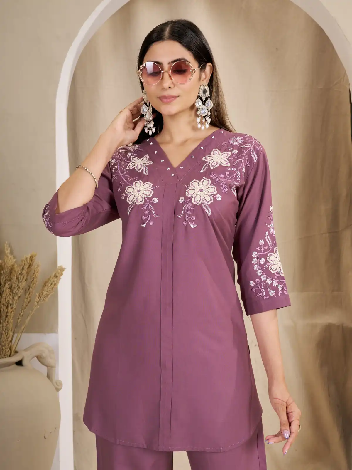 DIVA 169 Onion Colour Rayon Cotton Kurti with Embroidery Work. Introductory Price ₹1999. Delivery 4-6 Working Days. Shop now. | Bollywood Kurti, Creative Kurtis, Designer Kurti, Kurti, Party Wear Kurti, Selfie Kurti