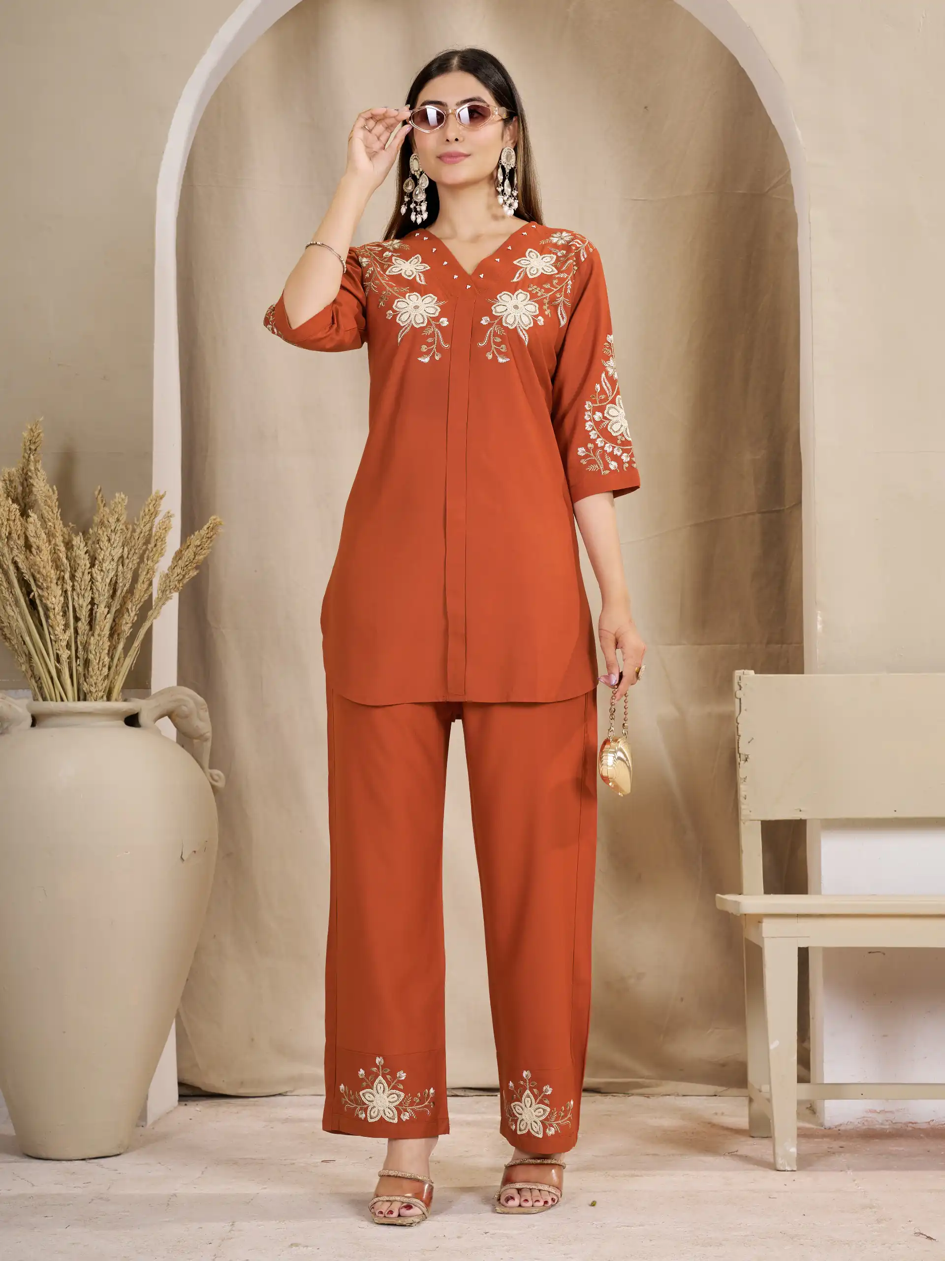 DIVA 169 Orange Colour Rayon Cotton Kurti with Embroidery Work. Introductory Price ₹1999. Delivery 4-6 Working Days. Shop now. | Bollywood Kurti, Creative Kurtis, Designer Kurti, Kurti, Party Wear Kurti, Selfie Kurti