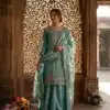 WW 1280 Blue Fendy Silk Salwar Suitwith Embroidery Work & Lace Work. Now at just ₹2449. Delivery 4-6 Working Days. Shop now. | Casual Suits, Jump Suits, Creative suits, Designer Suits, Palazzo Suits, Party Wear Suits, Patiala Suits, Salwar suit, Straight Suits