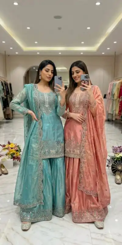 WW 1280 Blue Fendy Silk Salwar Suitwith Embroidery Work & Lace Work. Now at just ₹2449. Delivery 4-6 Working Days. Shop now. | Casual Suits, Jump Suits, Creative suits, Designer Suits, Palazzo Suits, Party Wear Suits, Patiala Suits, Salwar suit, Straight Suits
