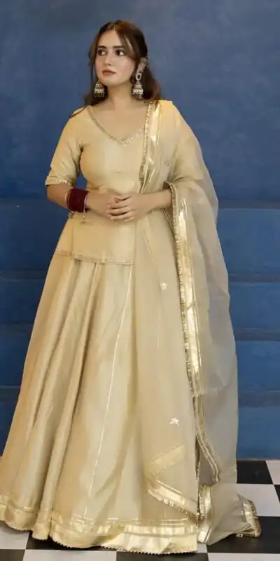 MF 541 Cream Vichitra Silk Salwar Suit with Embroidery Work. Wedding, Party, Festive, Events, Grab it for ₹2449. Delivery 4-6 Working Days. Shop now. | Casual Suits, Jump Suits, Creative suits, Designer Suits, Palazzo Suits, Party Wear Suits, Patiala Suits, Salwar suit, Straight Suits