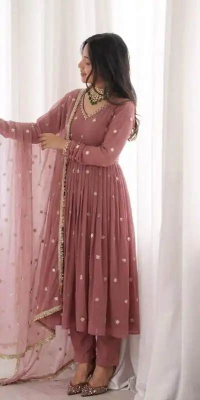 SRK 5313 Onion in Faux Georgette Embroidery Work Salwar Suit . Available at ₹2299 only. Delivery 4-6 Working Days. Shop now. | Casual Suits, Jump Suits, Creative suits, Designer Suits, Palazzo Suits, Party Wear Suits, Patiala Suits, Salwar suit, Straight Suits