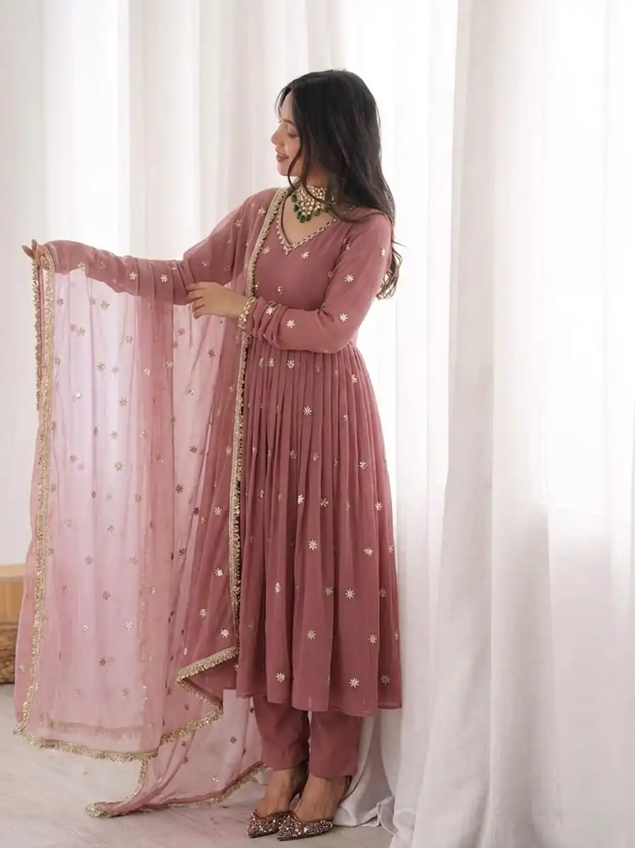 SRK 5313 Onion in Faux Georgette Embroidery Work Salwar Suit . Available at ₹2299 only. Delivery 4-6 Working Days. Shop now. | Casual Suits, Jump Suits, Creative suits, Designer Suits, Palazzo Suits, Party Wear Suits, Patiala Suits, Salwar suit, Straight Suits