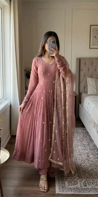 SRK 5313 Onion in Faux Georgette Embroidery Work Salwar Suit . Available at ₹2299 only. Delivery 4-6 Working Days. Shop now. | Casual Suits, Jump Suits, Creative suits, Designer Suits, Palazzo Suits, Party Wear Suits, Patiala Suits, Salwar suit, Straight Suits