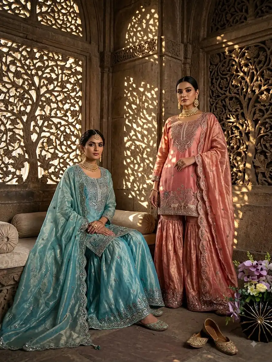 WW 1280 Peach Fendy Silk Salwar Suitwith Embroidery Work & Lace Work. Now at just ₹2449. Delivery 4-6 Working Days. Shop now. | Casual Suits, Jump Suits, Creative suits, Designer Suits, Palazzo Suits, Party Wear Suits, Patiala Suits, Salwar suit, Straight Suits