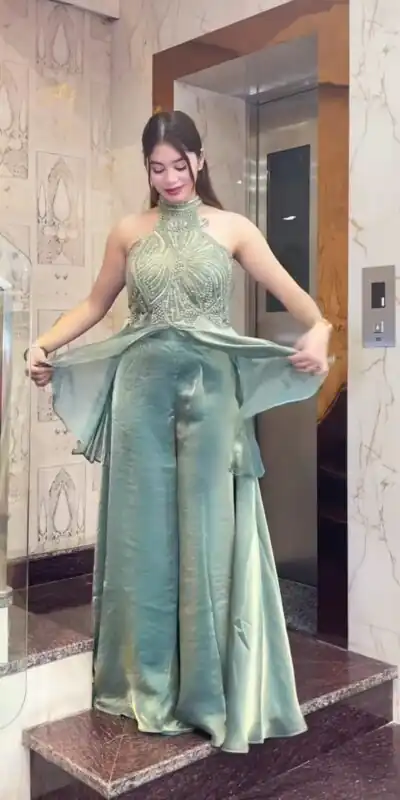 NF 1273 Teal Fendy Silk Salwar Suitwith Embroidery Work & Lace Work. Now at just ₹2449. Delivery 4-6 Working Days. Shop now. | Casual Suits, Jump Suits, Creative suits, Designer Suits, Palazzo Suits, Party Wear Suits, Patiala Suits, Salwar suit, Straight Suits