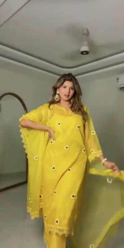 RTC 6057 Yellow in Soft Nylon Organza Thread Embroidery & Embroidery Work Salwar Suit . Affordable Price ₹2399. Delivery 4-6 Working Days. Shop now. | Casual Suits, Jump Suits, Creative suits, Designer Suits, Palazzo Suits, Party Wear Suits, Patiala Suits, Salwar suit, Straight Suits