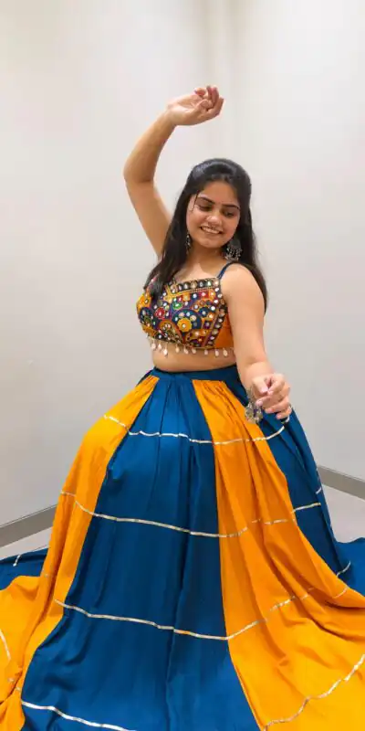 LG 657 Blue Color Rayon Embroidery Work & Cowrie Work Lehenga Choli . Grab it for ₹2449. Delivery 4-6 Working Days. Shop now. | Bollywood Lehenga, Creative Lehenga, Designer Lehenga, Embroidered Lehenga, Lehenga, Party Wear Lehenga