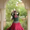 KA 5076 Green Rayon Embroidery Work & Cowrie Work Lehenga Choli . Grab it for ₹2749. Delivery 4-6 Working Days. Shop now. | Bollywood Lehenga, Creative Lehenga, Designer Lehenga, Embroidered Lehenga, Lehenga, Party Wear Lehenga