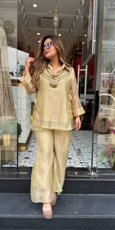 RTC 6056 Chiku Colour | Brown Salsa Silk Kurti with Hand Work. Get it for ₹2249. Delivery 4-6 Working Days. Online Shop now. | Bollywood Kurti, Creative Kurtis, Designer Kurti, Kurti, Party Wear Kurti, Selfie Kurti