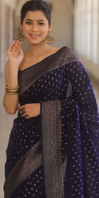 KPR 266 Dark Purple Soft Lichi Silk Cloth Saree Perfect for Wedding, Party, Family Gatherings, Sangeet, Ethnic Day – Festive Deal ₹1349. Delivery 4-6 Workin | Creative Sarees, Bollywood Sarees, Designer Sarees, Embroidered Sarees, Ethnic Saree, Modern Digital sarees, Party Wear Sarees, Sarees