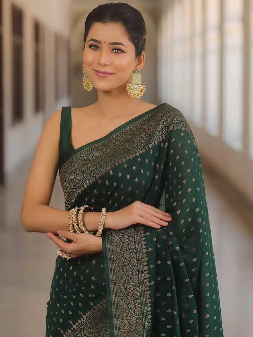KPR 266 Green Soft Lichi Silk Cloth Saree Perfect for Wedding, Party, Family Gatherings, Sangeet, Ethnic Day – . Festive Deal ₹1349. Delivery 4-6 Workin | Creative Sarees, Bollywood Sarees, Designer Sarees, Embroidered Sarees, Ethnic Saree, Modern Digital sarees, Party Wear Sarees, Sarees