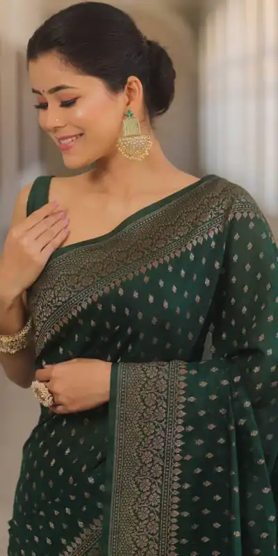 KPR 266 Green Soft Lichi Silk Cloth Saree Perfect for Wedding, Party, Family Gatherings, Sangeet, Ethnic Day – . Festive Deal ₹1349. Delivery 4-6 Workin | Creative Sarees, Bollywood Sarees, Designer Sarees, Embroidered Sarees, Ethnic Saree, Modern Digital sarees, Party Wear Sarees, Sarees