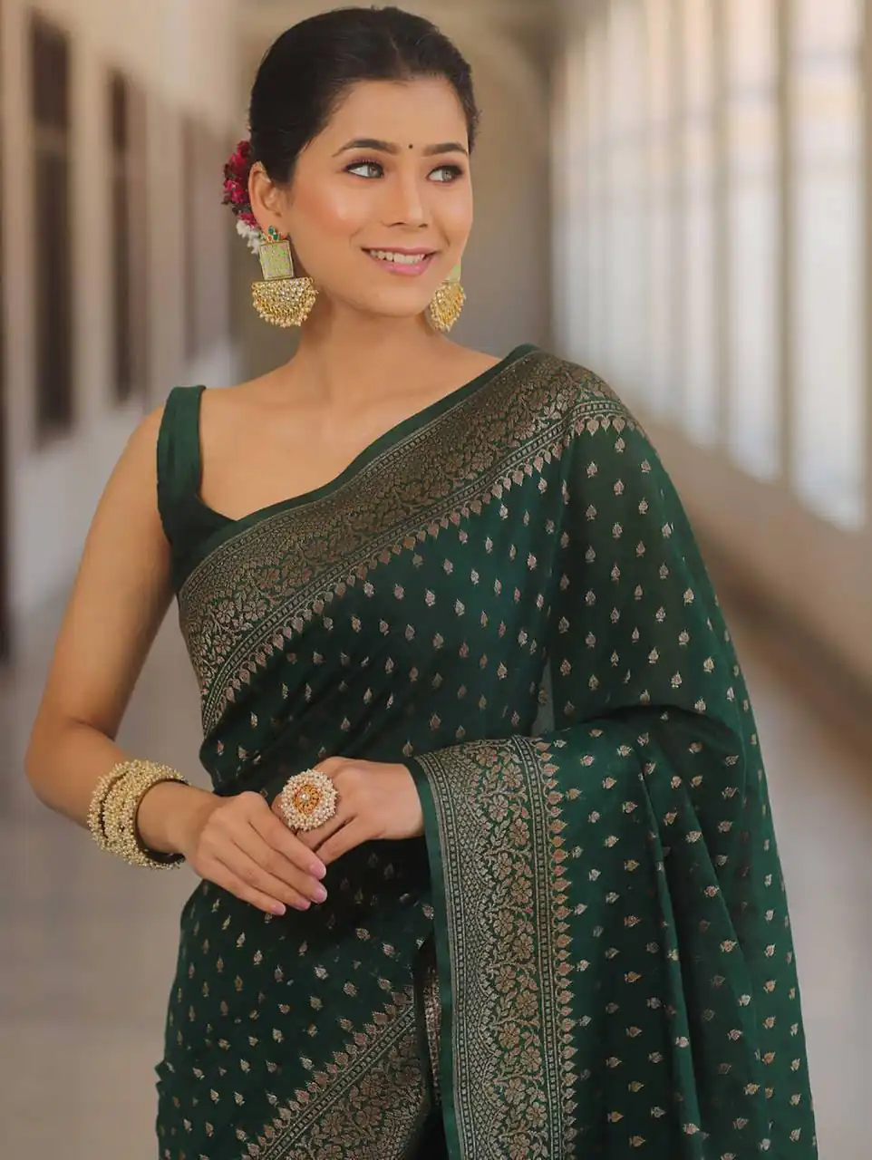 KPR 266 Green Soft Lichi Silk Cloth Saree Perfect for Wedding, Party, Family Gatherings, Sangeet, Ethnic Day – . Festive Deal ₹1349. Delivery 4-6 Workin | Creative Sarees, Bollywood Sarees, Designer Sarees, Embroidered Sarees, Ethnic Saree, Modern Digital sarees, Party Wear Sarees, Sarees