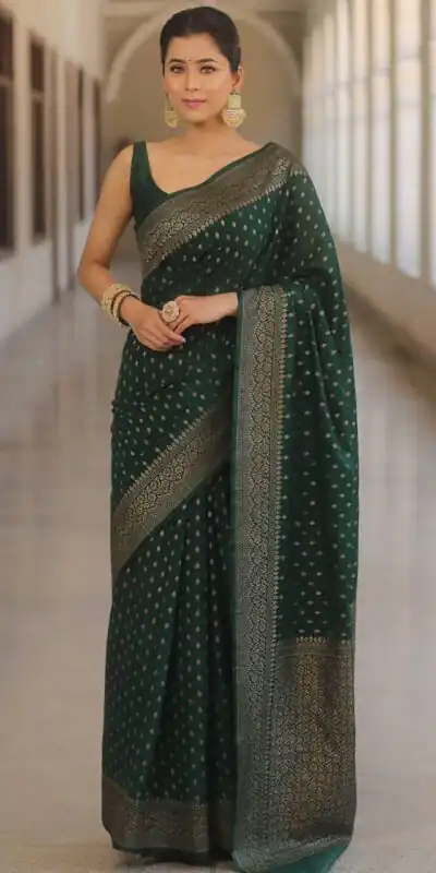 KPR 266 Green Soft Lichi Silk Cloth Saree Perfect for Wedding, Party, Family Gatherings, Sangeet, Ethnic Day – . Festive Deal ₹1349. Delivery 4-6 Workin | Creative Sarees, Bollywood Sarees, Designer Sarees, Embroidered Sarees, Ethnic Saree, Modern Digital sarees, Party Wear Sarees, Sarees