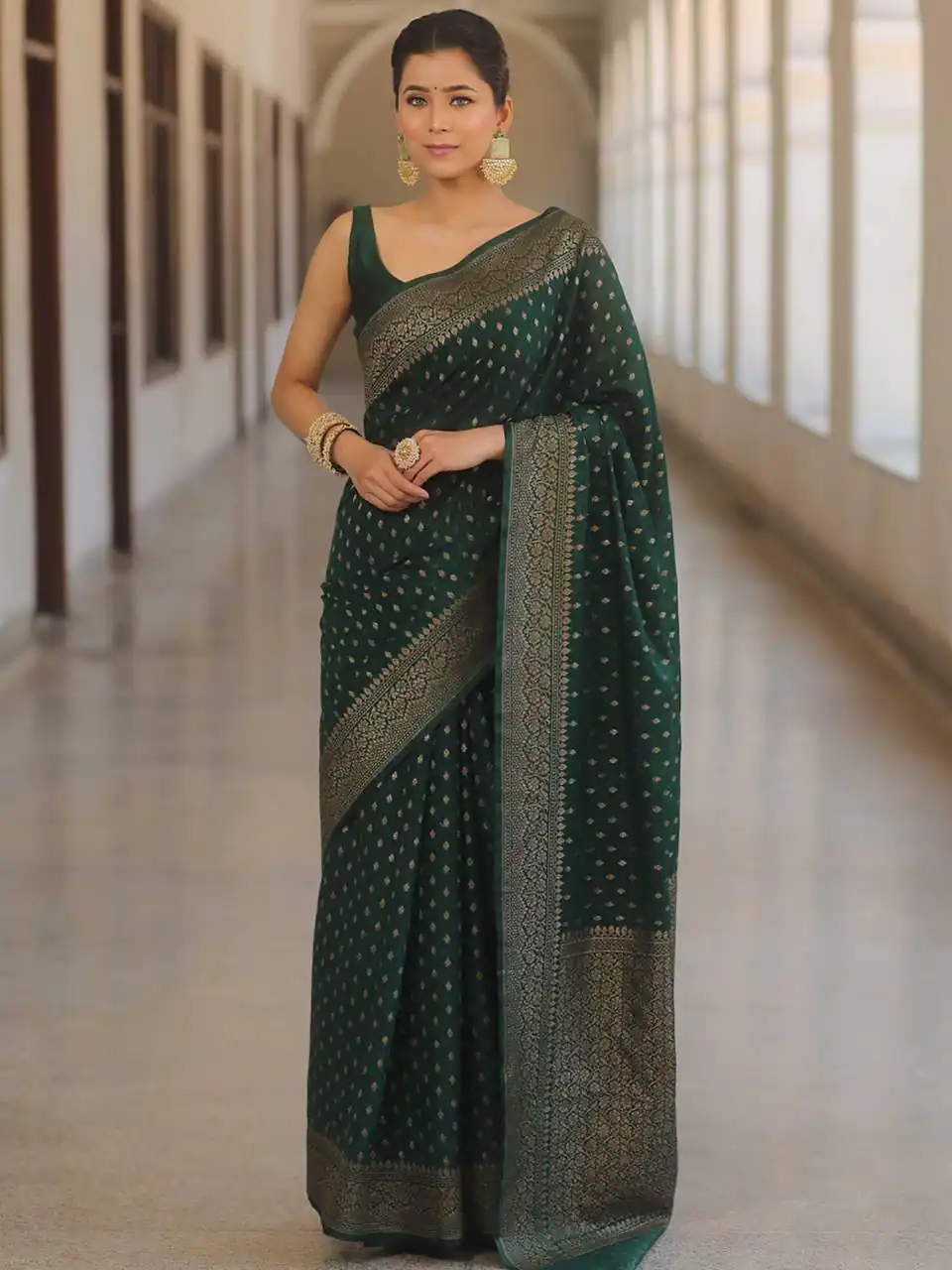 KPR 266 Green Soft Lichi Silk Cloth Saree Perfect for Wedding, Party, Family Gatherings, Sangeet, Ethnic Day – . Festive Deal ₹1349. Delivery 4-6 Workin | Creative Sarees, Bollywood Sarees, Designer Sarees, Embroidered Sarees, Ethnic Saree, Modern Digital sarees, Party Wear Sarees, Sarees