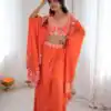 SP 73 Orange French Crep Silk Salwar Suit Perfect for Wedding, Party, Engagement, Baisakhi, Pongal – . Special Price ₹2149. Delivery 4-6 Working Days | Casual Suits, Jump Suits, Creative suits, Designer Suits, Palazzo Suits, Party Wear Suits, Patiala Suits, Salwar suit, Straight Suits