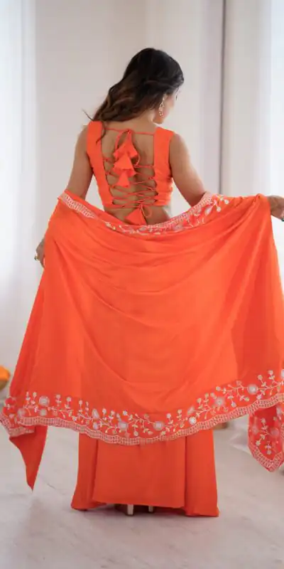 SP 73 Orange French Crep Silk Salwar Suit Perfect for Wedding, Party, Engagement, Baisakhi, Pongal – . Special Price ₹2149. Delivery 4-6 Working Days | Casual Suits, Jump Suits, Creative suits, Designer Suits, Palazzo Suits, Party Wear Suits, Patiala Suits, Salwar suit, Straight Suits