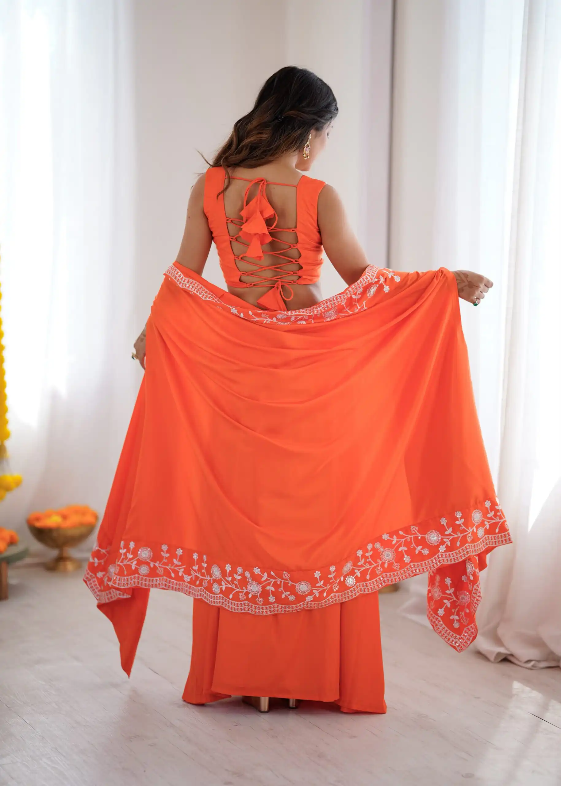 SP 73 Orange French Crep Silk Salwar Suit Perfect for Wedding, Party, Engagement, Baisakhi, Pongal – . Special Price ₹2149. Delivery 4-6 Working Days | Casual Suits, Jump Suits, Creative suits, Designer Suits, Palazzo Suits, Party Wear Suits, Patiala Suits, Salwar suit, Straight Suits