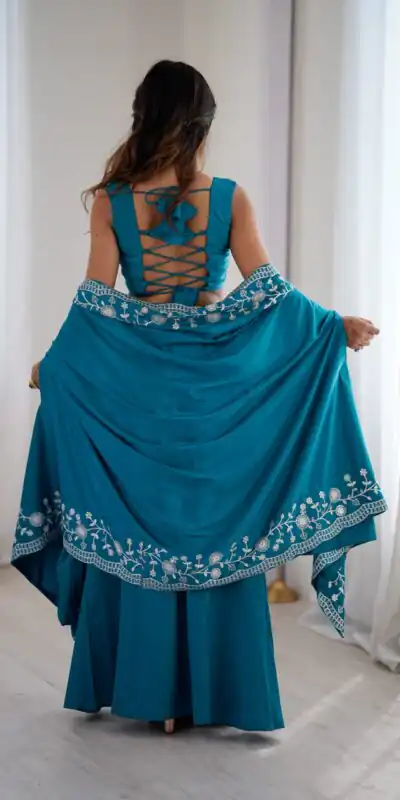 SP 73 Teal French Crep Silk Salwar Suit Perfect for Wedding, Party, Engagement, Baisakhi, Pongal – . Special Price ₹2149. Delivery 4-6 Working Days | Casual Suits, Jump Suits, Creative suits, Designer Suits, Palazzo Suits, Party Wear Suits, Patiala Suits, Salwar suit, Straight Suits