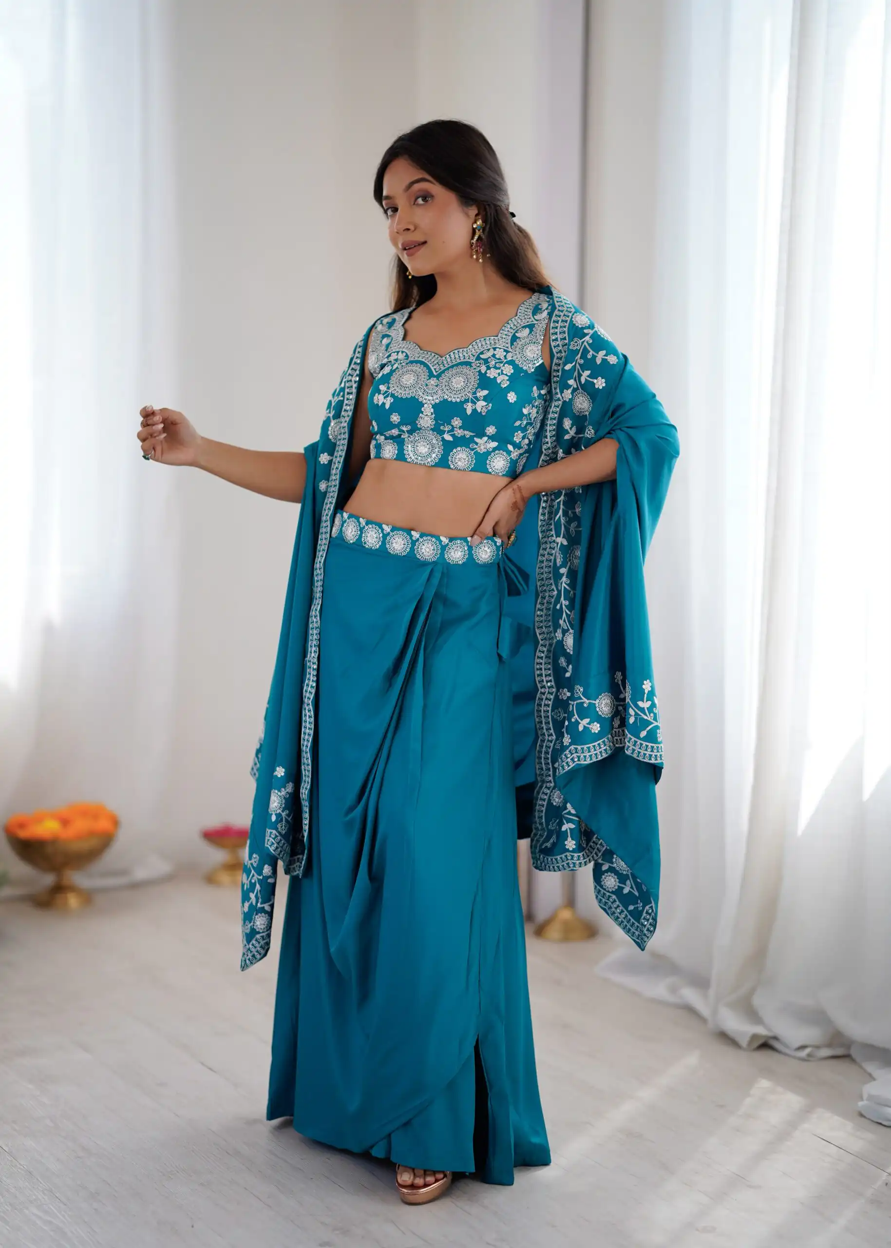 SP 73 Teal French Crep Silk Salwar Suit Perfect for Wedding, Party, Engagement, Baisakhi, Pongal – . Special Price ₹2149. Delivery 4-6 Working Days | Casual Suits, Jump Suits, Creative suits, Designer Suits, Palazzo Suits, Party Wear Suits, Patiala Suits, Salwar suit, Straight Suits