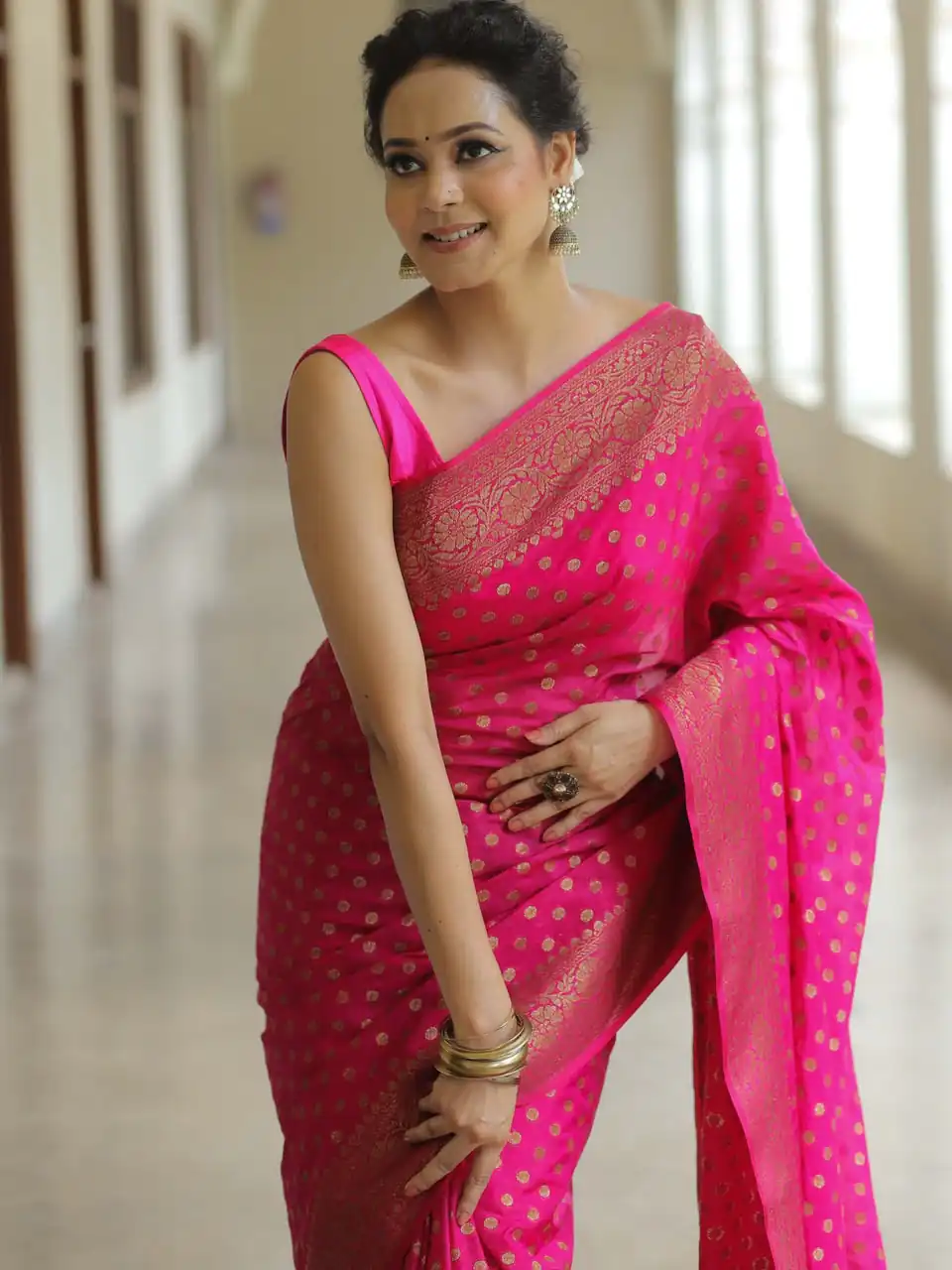 KPR 233 Pink in Soft Lichi Silk Lace Border & Lace Work Saree . Available at ₹1549 only. Delivery 4-6 Working Days. Shop now. | Creative Sarees, Bollywood Sarees, Designer Sarees, Embroidered Sarees, Ethnic Saree, Modern Digital sarees, Party Wear Sarees, Sarees