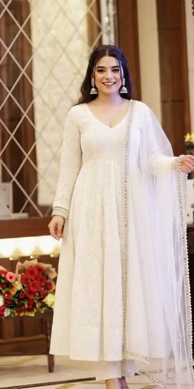 NSR 919 White Cotton Silk Digital Print & Embroidery Work Salwar Suit . Festive Deal ₹2399. Delivery 4-6 Working Days. Shop now. | Casual Suits, Jump Suits, Creative suits, Designer Suits, Palazzo Suits, Party Wear Suits, Patiala Suits, Salwar suit, Straight Suits