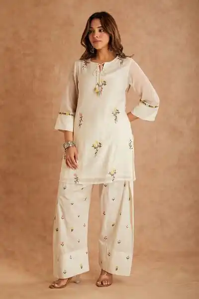 MF 513 in White Cotton Silk Digital Print & Embroidery Work Salwar Suit . Festive Deal ₹2149. Delivery 4-6 Working Days. Shop now. | Casual Suits, Jump Suits, Creative suits, Designer Suits, Palazzo Suits, Party Wear Suits, Patiala Suits, Salwar suit, Straight Suits