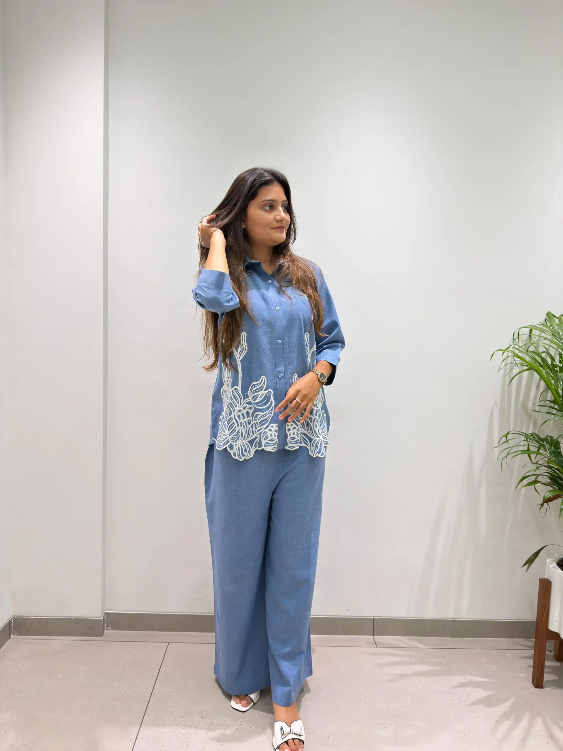 BE 496 Blue in Cotton Denim Embroidery Work & Sequins Work Kurti . Grab it for ₹1949. Delivery 4-6 Working Days. Shop now. | Bollywood Kurti, Creative Kurtis, Designer Kurti, Kurti, Party Wear Kurti, Selfie Kurti