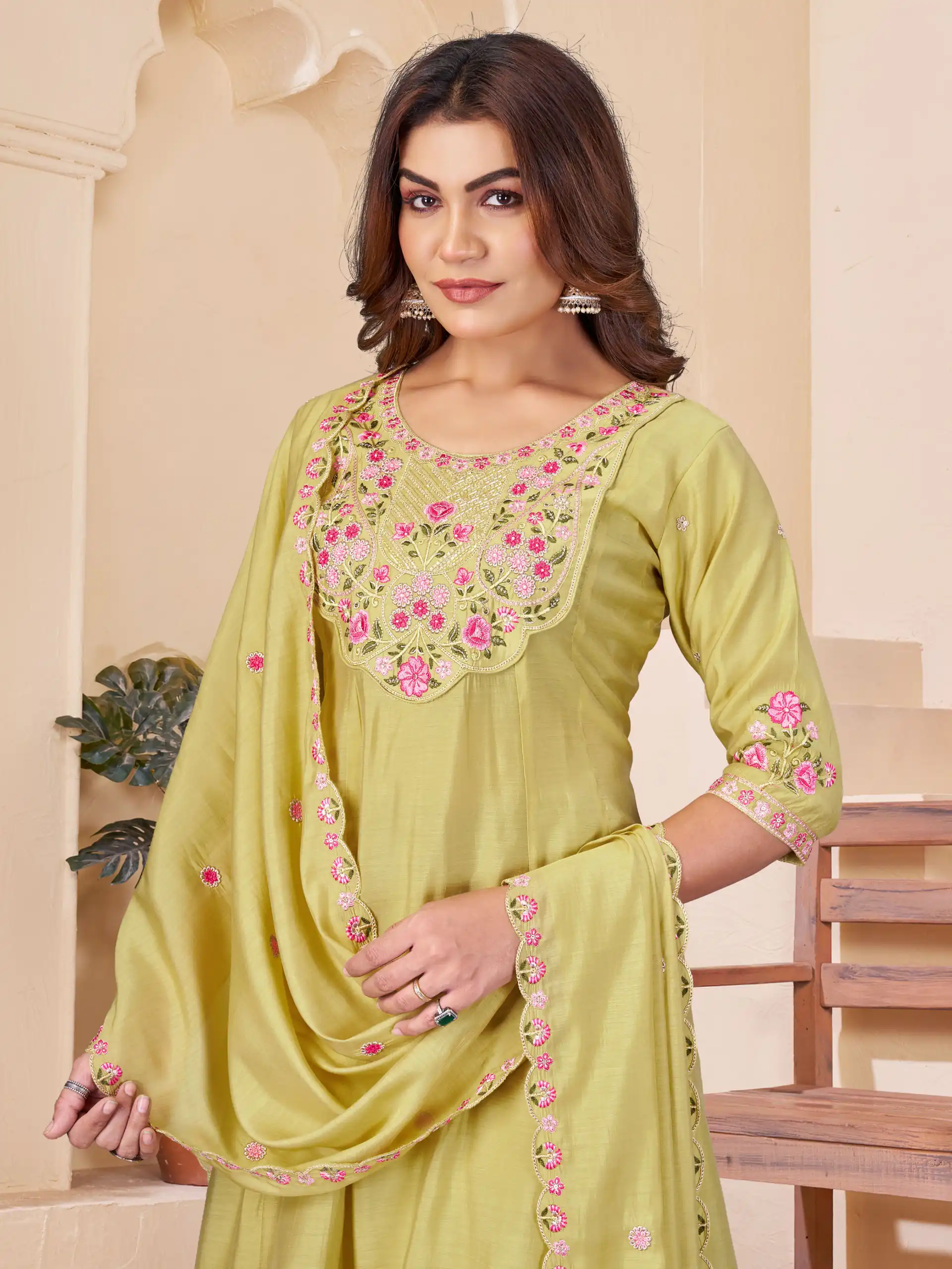 DIVA 172 Yellow Mal Chanderi Salwar Suit Perfect for Wedding, Party, Baisakhi, Housewarming, Sangeet – Introductory Price ₹2799. Delivery 4-6 Working D | Casual Suits, Jump Suits, Creative suits, Designer Suits, Palazzo Suits, Party Wear Suits, Patiala Suits, Salwar suit, Straight Suits