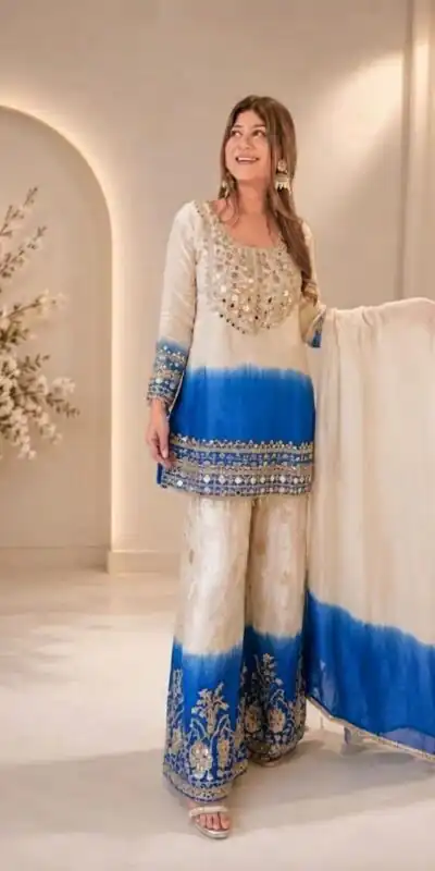 BE 491 Blue  in Star Georgette Embroidery Work Salwar Suit . Introductory Price ₹2349. Delivery 4-6 Working Days. Shop now. | Casual Suits, Jump Suits, Creative suits, Designer Suits, Palazzo Suits, Party Wear Suits, Patiala Suits, Salwar suit, Straight Suits