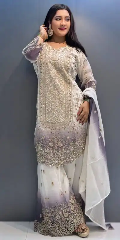 KF 1722 Lavender in Star Georgette Embroidery Work Salwar Suit . Introductory Price ₹2349. Delivery 4-6 Working Days. Shop now. | Casual Suits, Jump Suits, Creative suits, Designer Suits, Palazzo Suits, Party Wear Suits, Patiala Suits, Salwar suit, Straight Suits