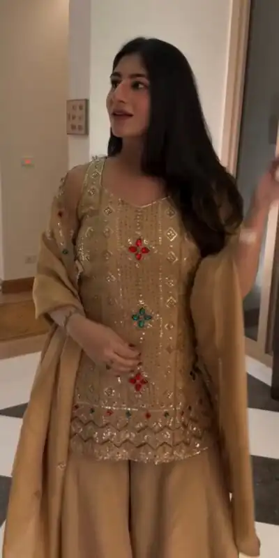 VLM 352 Chiku Color Chinon Silk Embroidery Work Salwar Suit . Get it for ₹2399. Delivery 4-6 Working Days. Online Shop now. | Casual Suits, Jump Suits, Creative suits, Designer Suits, Palazzo Suits, Party Wear Suits, Patiala Suits, Salwar suit, Straight Suits