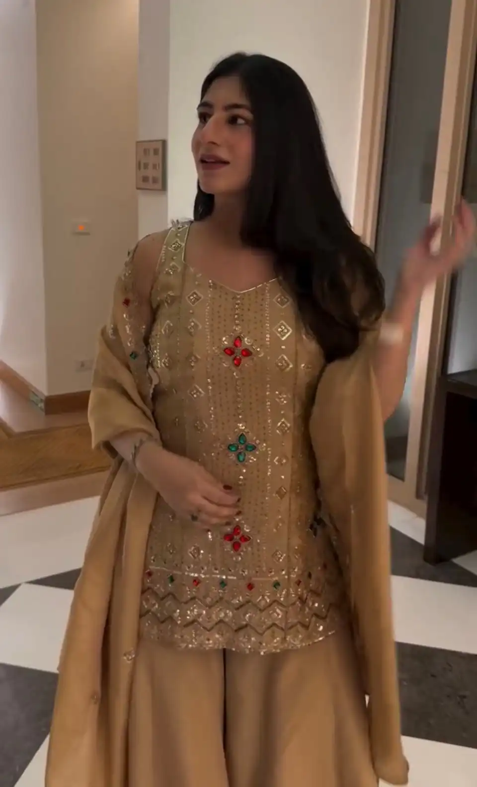 VLM 352 Chiku Color Chinon Silk Embroidery Work Salwar Suit . Get it for ₹2399. Delivery 4-6 Working Days. Online Shop now. | Casual Suits, Jump Suits, Creative suits, Designer Suits, Palazzo Suits, Party Wear Suits, Patiala Suits, Salwar suit, Straight Suits