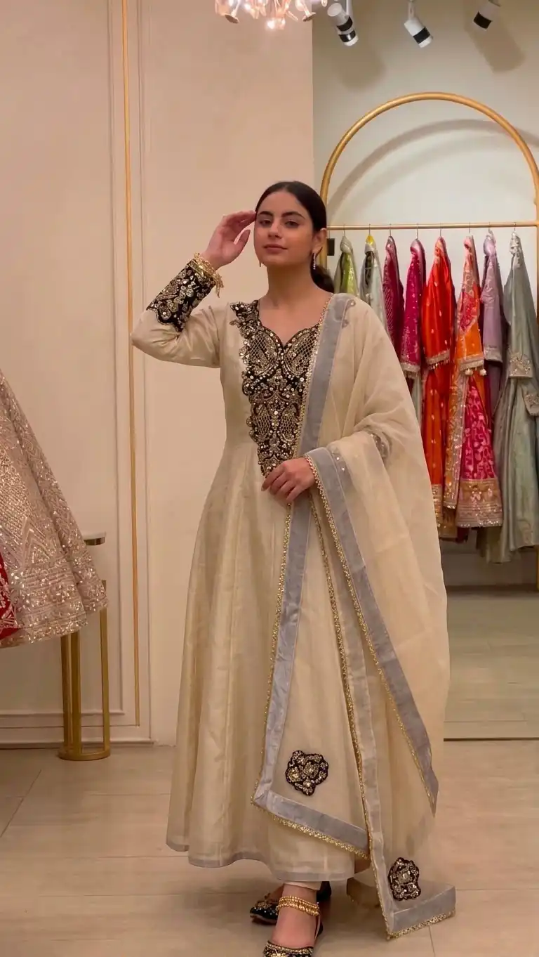 KF 1734 Black Soft Organza Salwar Suit with Embroidery Work & Cut Work. Available at ₹2249 only. Delivery 4-6 Working Days. Shop now. | Casual Suits, Jump Suits, Creative suits, Designer Suits, Palazzo Suits, Party Wear Suits, Patiala Suits, Salwar suit, Straight Suits