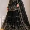 KF 1735 Black Faux Georgette Salwar Suit with Mirror Work & Embroidery Work. Get it for ₹2949. Delivery 4-6 Working Days. Shop now. | Casual Suits, Jump Suits, Creative suits, Designer Suits, Palazzo Suits, Party Wear Suits, Patiala Suits, Salwar suit, Straight Suits