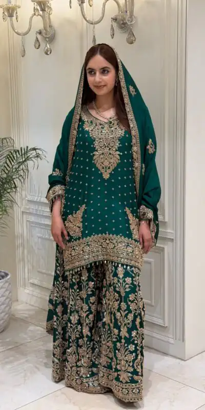 KF 1733 Teal Faux Georgette Salwar Suit with Mirror Work & Embroidery Work. Get it for ₹2849. Delivery 4-6 Working Days. Shop now. | Casual Suits, Jump Suits, Creative suits, Designer Suits, Palazzo Suits, Party Wear Suits, Patiala Suits, Salwar suit, Straight Suits