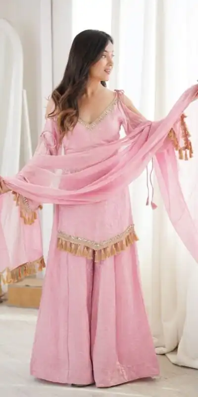 SRK 5357 Pink Doremon Crush Salwar Suit Perfect for Wedding, Party, Traditional Day, Baisakhi, Karwa Chauth – . Exclusive Offer ₹2099. Delive | Casual Suits, Jump Suits, Creative suits, Designer Suits, Palazzo Suits, Party Wear Suits, Patiala Suits, Salwar suit, Straight Suits