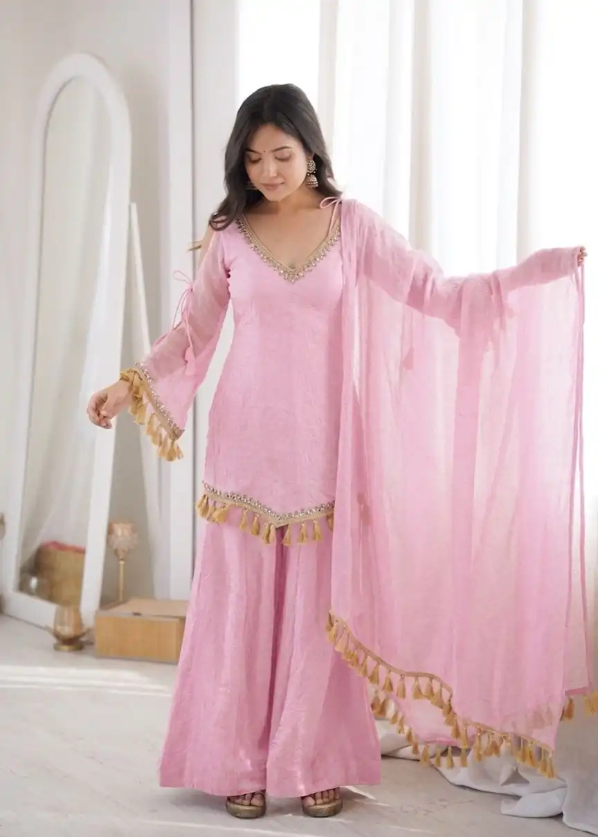 SRK 5357 Pink Doremon Crush Salwar Suit Perfect for Wedding, Party, Traditional Day, Baisakhi, Karwa Chauth – . Exclusive Offer ₹2099. Delive | Casual Suits, Jump Suits, Creative suits, Designer Suits, Palazzo Suits, Party Wear Suits, Patiala Suits, Salwar suit, Straight Suits