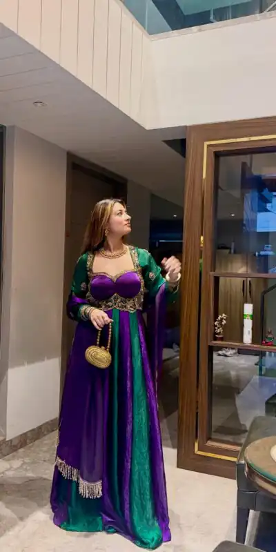 ZD 10025 Purple Fendy Silk Gown with Embroidery Work & Sequins Work. Special Price ₹2399. Delivery 4-6 Working Days. Shop now. | Bollywood Gowns, Creative Gowns, Designer Gowns, Embroidered Gowns, Gowns, Party Wear Gowns