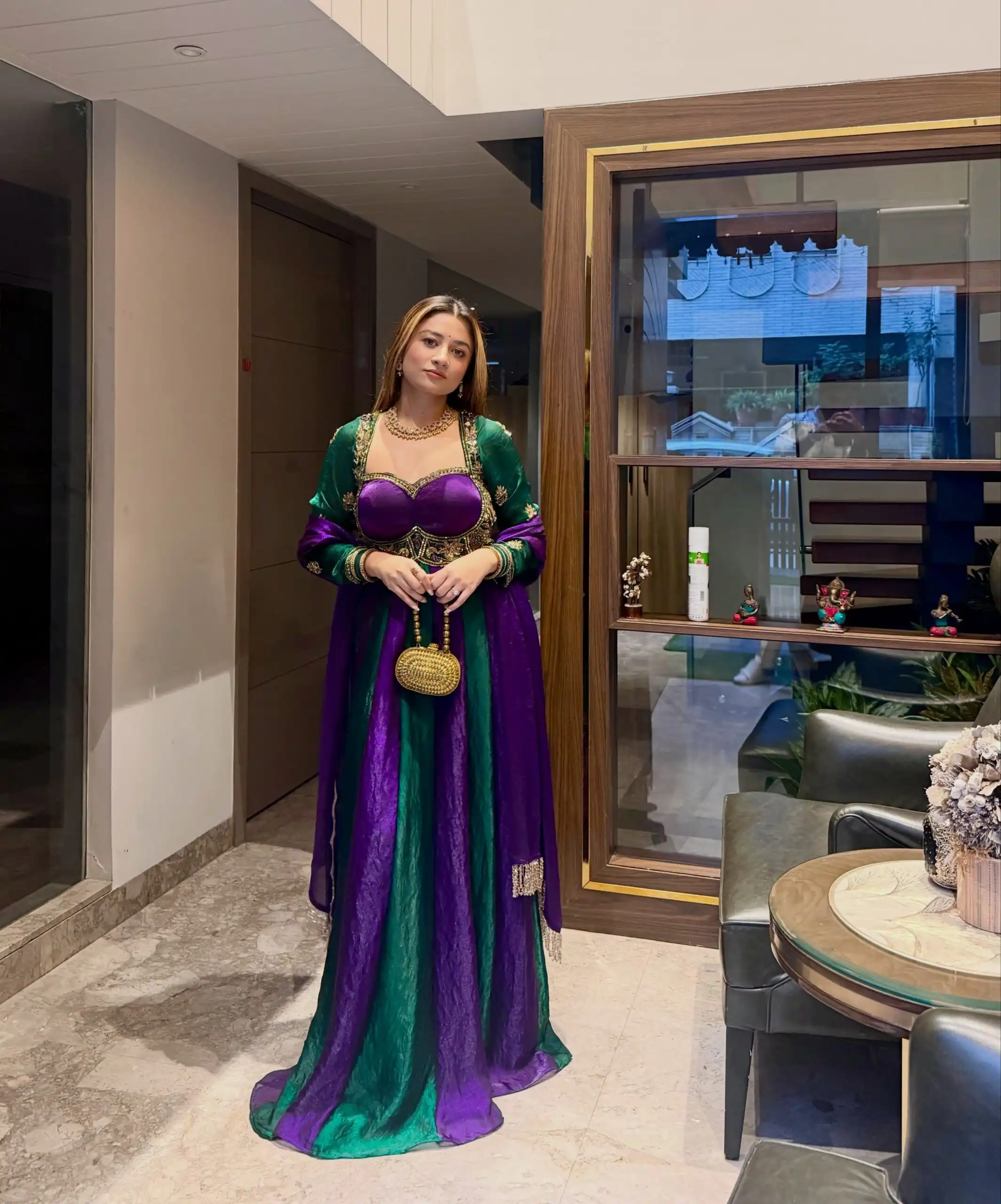 ZD 10025 Purple Fendy Silk Gown with Embroidery Work & Sequins Work. Special Price ₹2399. Delivery 4-6 Working Days. Shop now. | Bollywood Gowns, Creative Gowns, Designer Gowns, Embroidered Gowns, Gowns, Party Wear Gowns