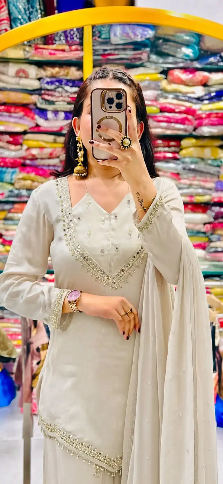 JF 054 White Color Roman Silk Salwar Suit with Embroidery Work. Available at ₹2399 only. Delivery 4-6 Working Days. Shop now. | Casual Suits, Jump Suits, Creative suits, Designer Suits, Palazzo Suits, Party Wear Suits, Patiala Suits, Salwar suit, Straight Suits