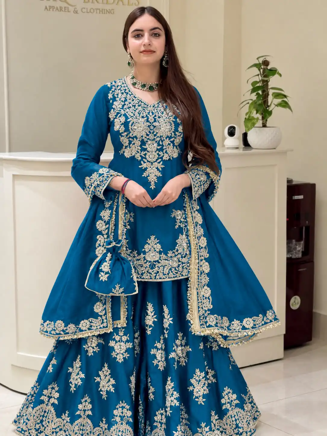 MT 1079 Blue Natural Silk Salwar Suit with Sequins Work & Embroidery Work. Special Price ₹2449. Delivery 4-6 Working Days. Shop now. | Casual Suits, Jump Suits, Creative suits, Designer Suits, Palazzo Suits, Party Wear Suits, Patiala Suits, Salwar suit, Straight Suits